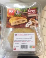 Croc poulet champignons