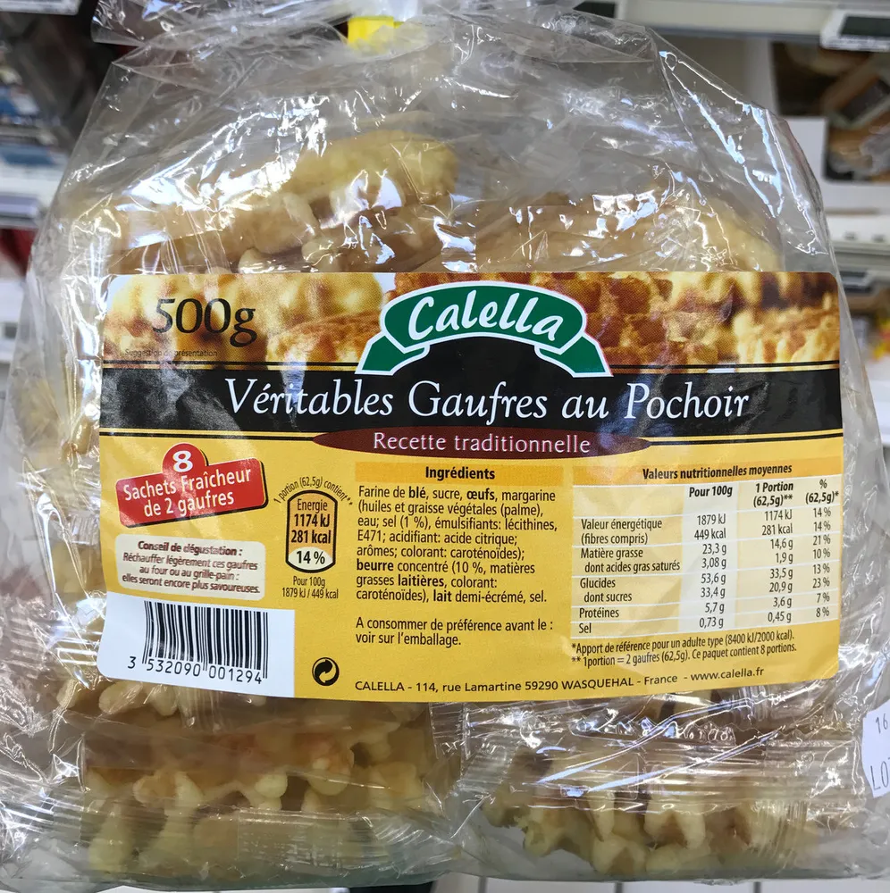 Veritables gaufres au pochoir