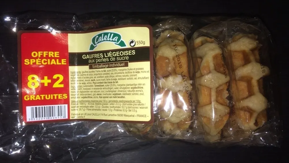 Gaufre Liégeoise aux Perles de Sucre