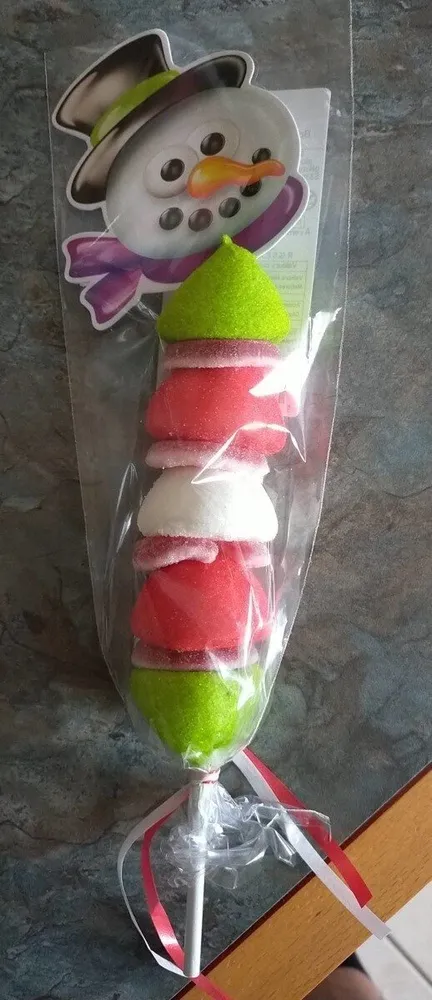 Brochette de guimauves père noël