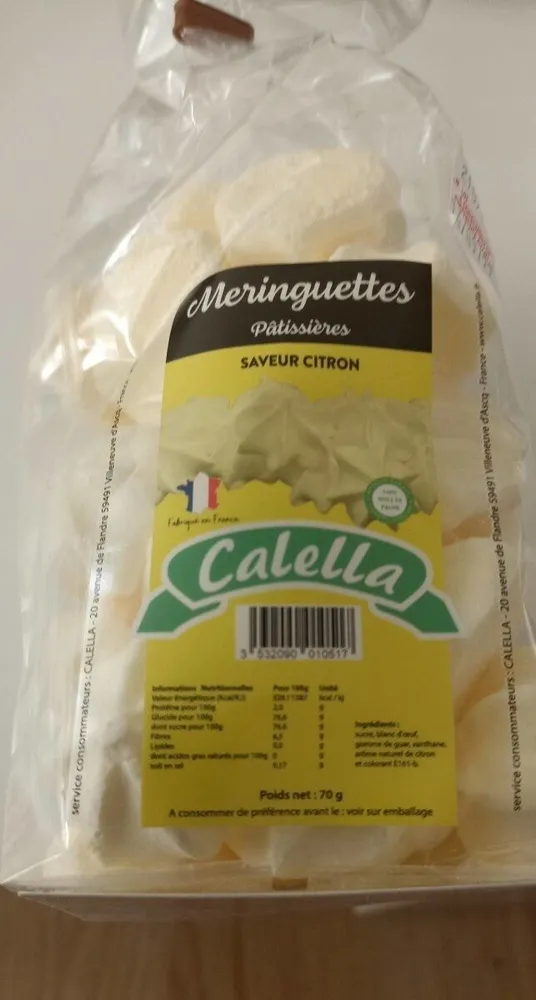 Meringuettes saveur citron