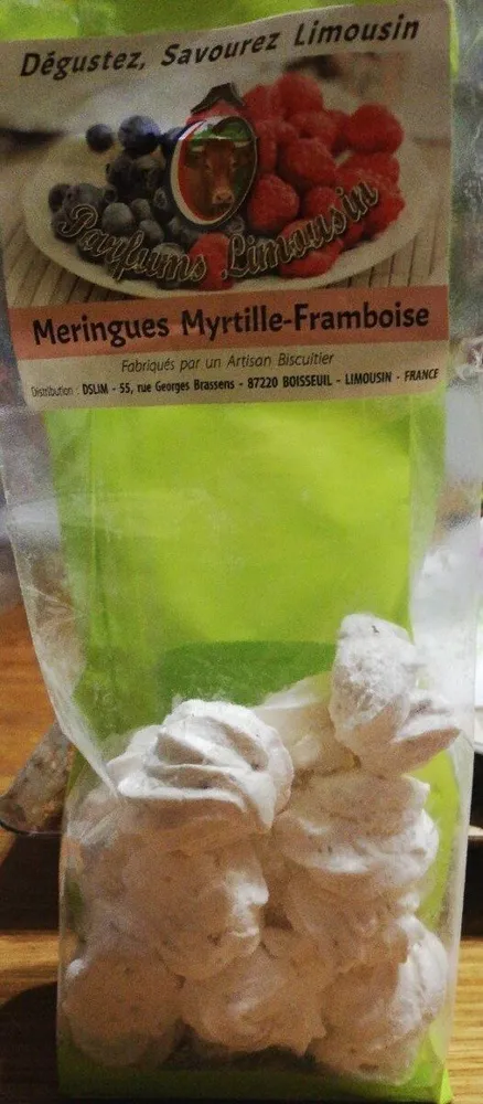 Meringues Myrtille-Framboise