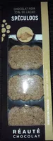 Chocolat noir 70% cacao et spéculoos