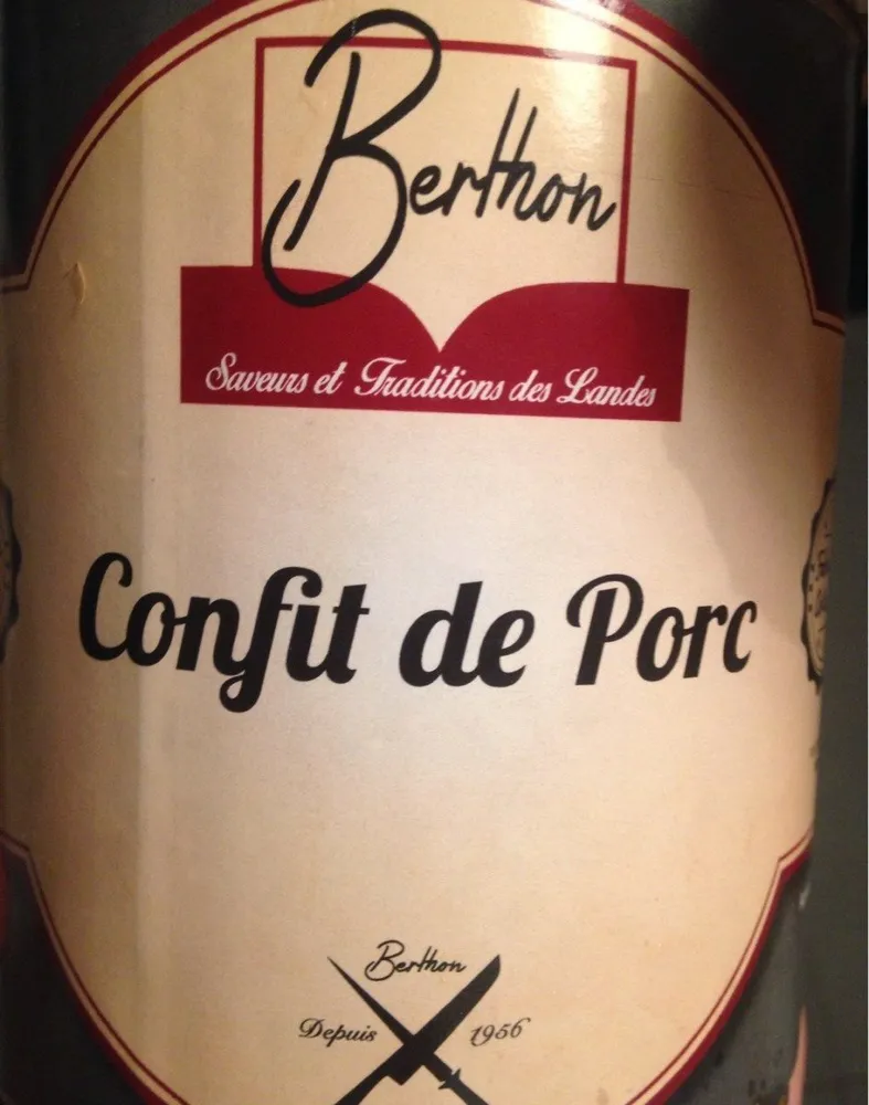 Confit de porc