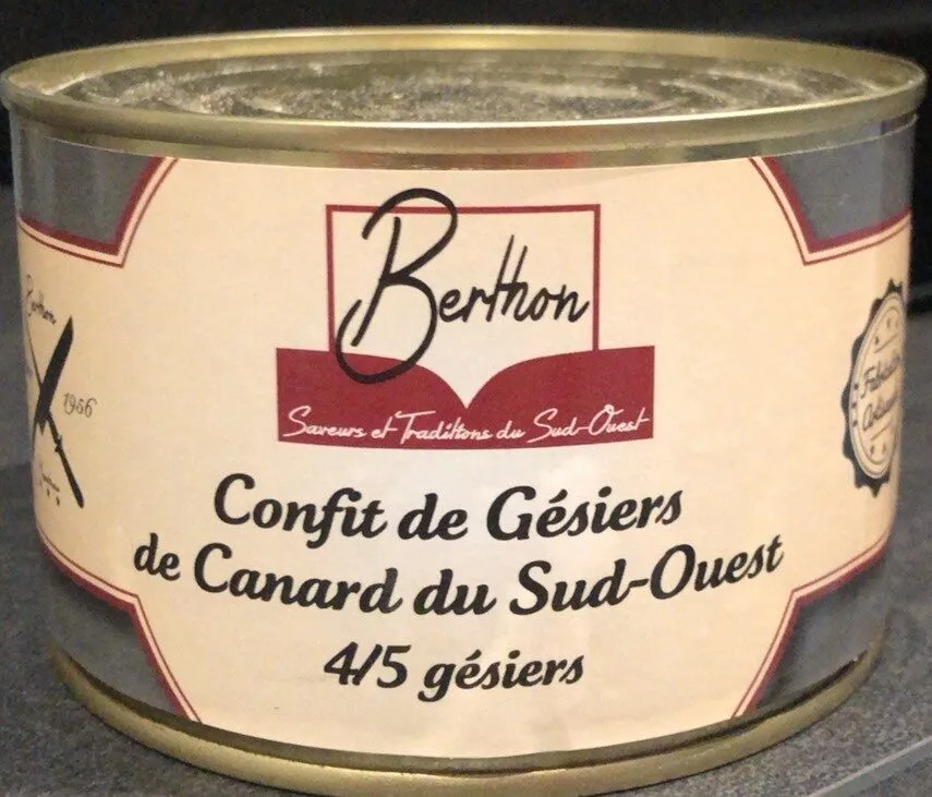 Confit de gésiers de Canard du Sud-Ouest