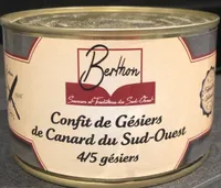 Confit de gésiers de Canard du Sud-Ouest