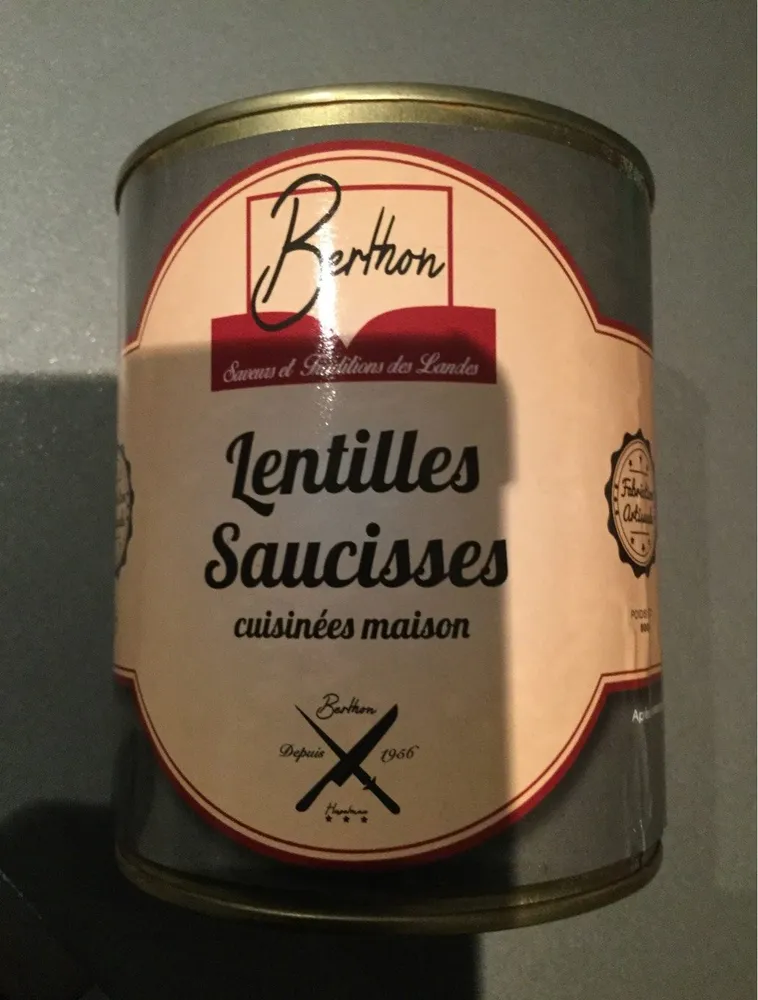 Lentilles saucisses