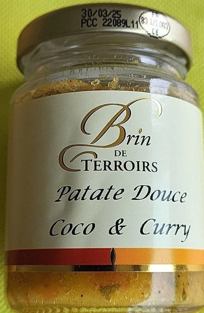 Patate douce coco curry