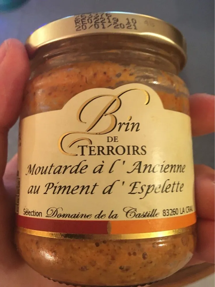 Moutarde à l'Ancienne au Piment d'espelette