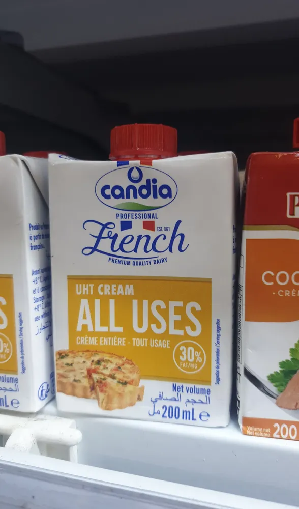 Creme pour dessert et cuisine