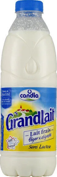 Lait frais léger & digeste sans lactose