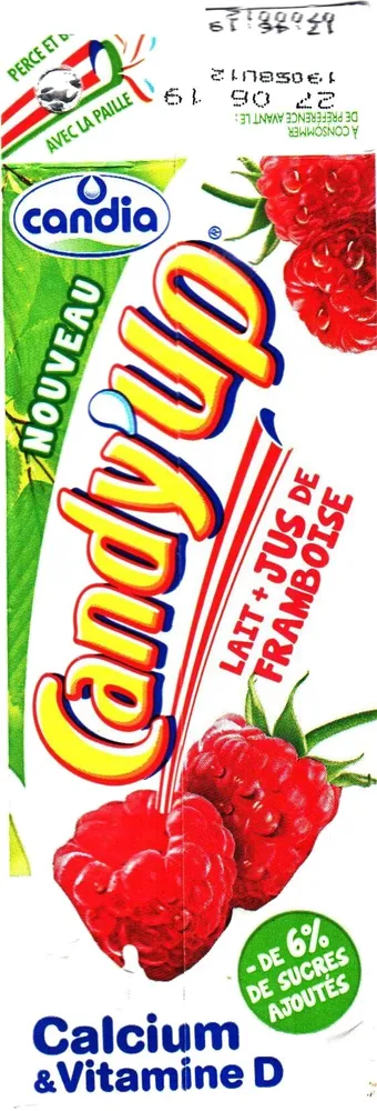 Candy'Up Lait + Jus de framboise