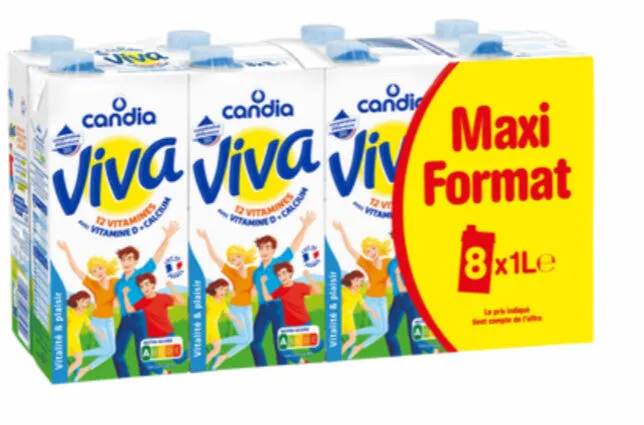 Pack lait Viva maxi format ( 8x1L )