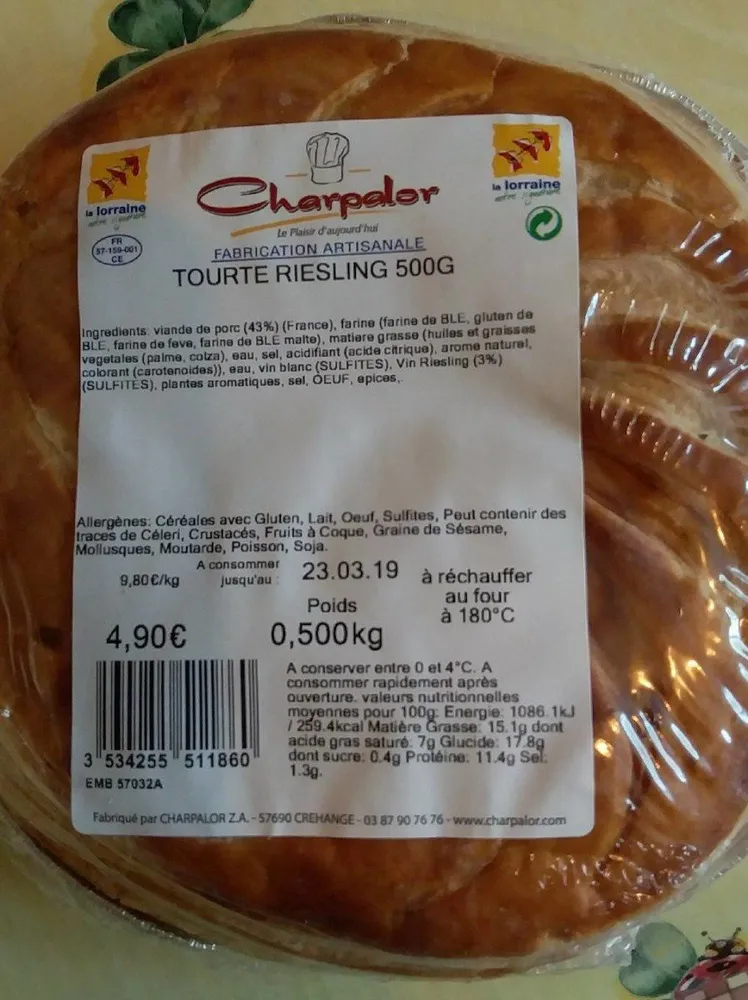 Tourte Riesling 500g