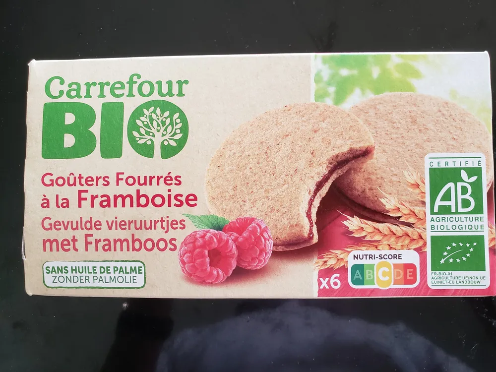 Gouters fourrés à la Framboise