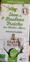 Seve de bouleau fraîche