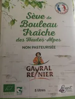 Sève de bouleau fraîche