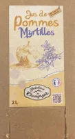 Jus de pommes myrtilles