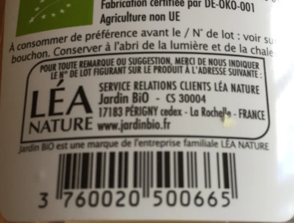 Sirop d'agave