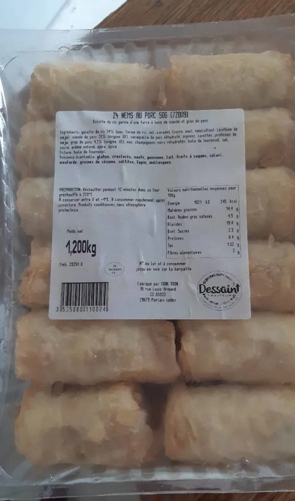 24 nems au porc