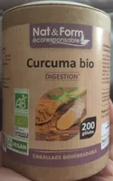 Curcuma Bio éco-responsable - 200 Gélules - Nat & Form