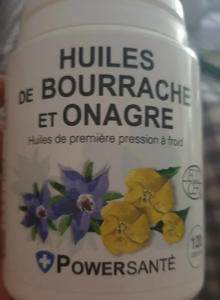 Huiles de bourrache et onagre