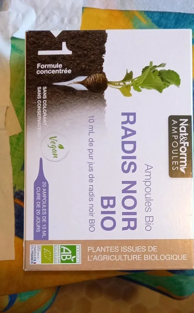Radis noir bio ampoules