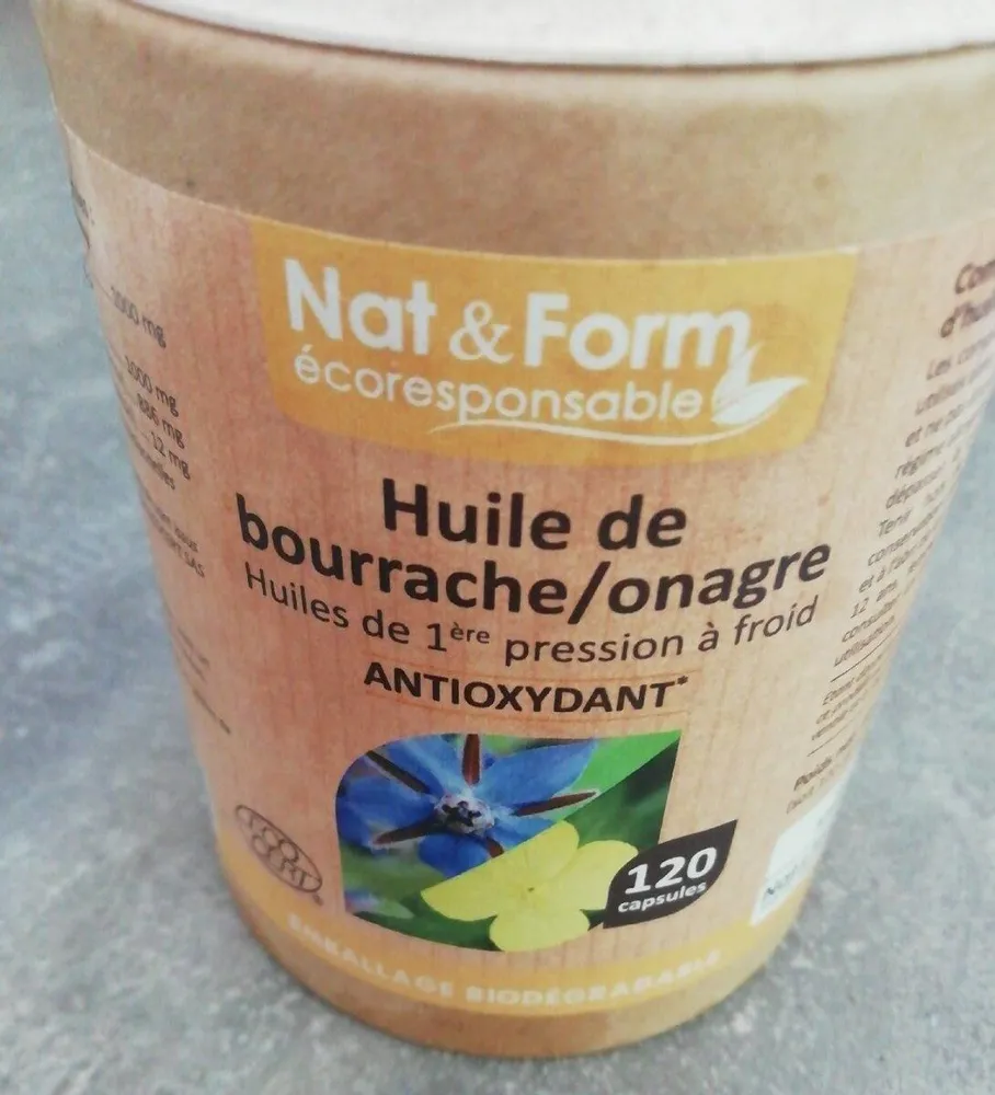 Huile de bourrache/onagre