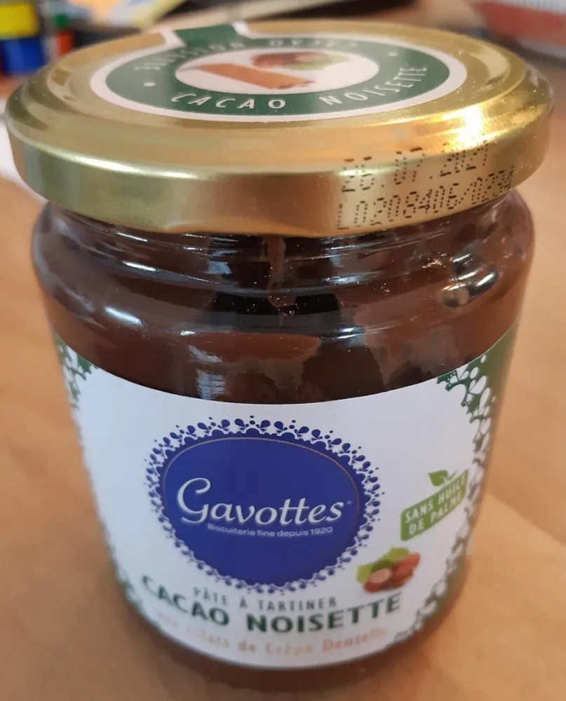 Pâte à tartiner cacao noisette
