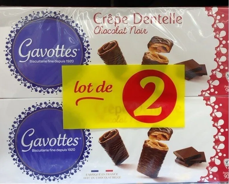 Crêpe dentelle chocolat noir
