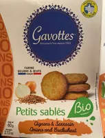 Petits sablés oignon & sarrasin
