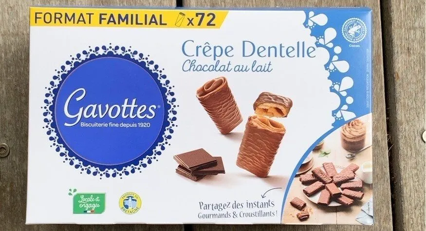 Crêpes dentelle chocolat au lait