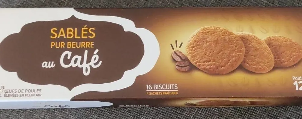 Sable pur beurre au café