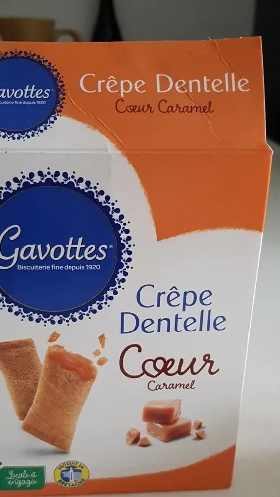 Gavotte cœur caramel