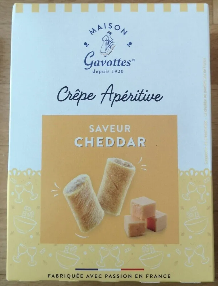 Crêpe apéritive saveur cheddar