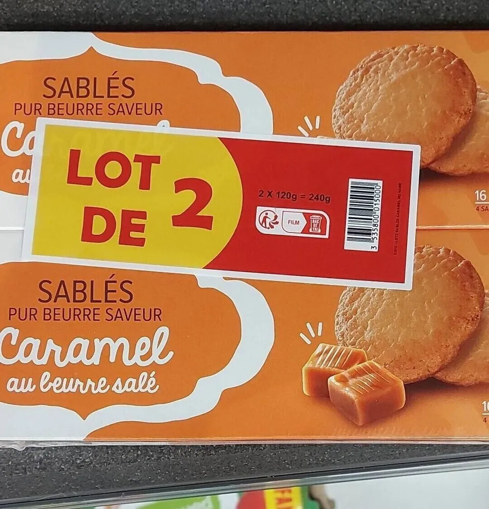 SABLÉS PUR BEURRE SAVEUR Caramel au beurre salé