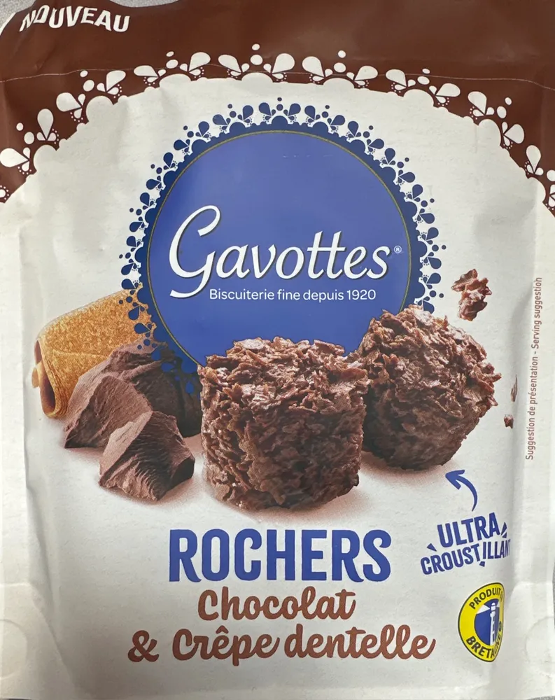 Rochers Chocolat & Crêpe dentelle