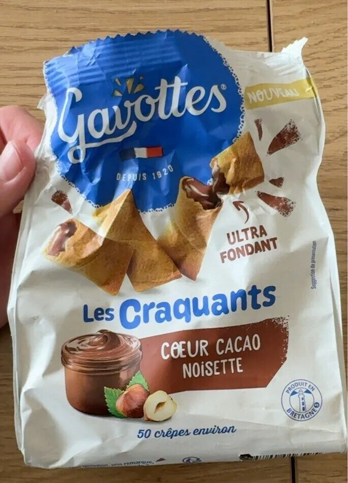 Les Craquants coeur cacao noisette