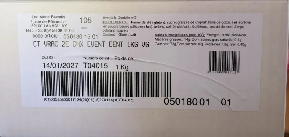 Eventails dentelle 1kg