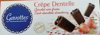 Crêpe dentelle chocolat noir fraise