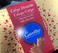 Crepes dentelles chocolat lait
