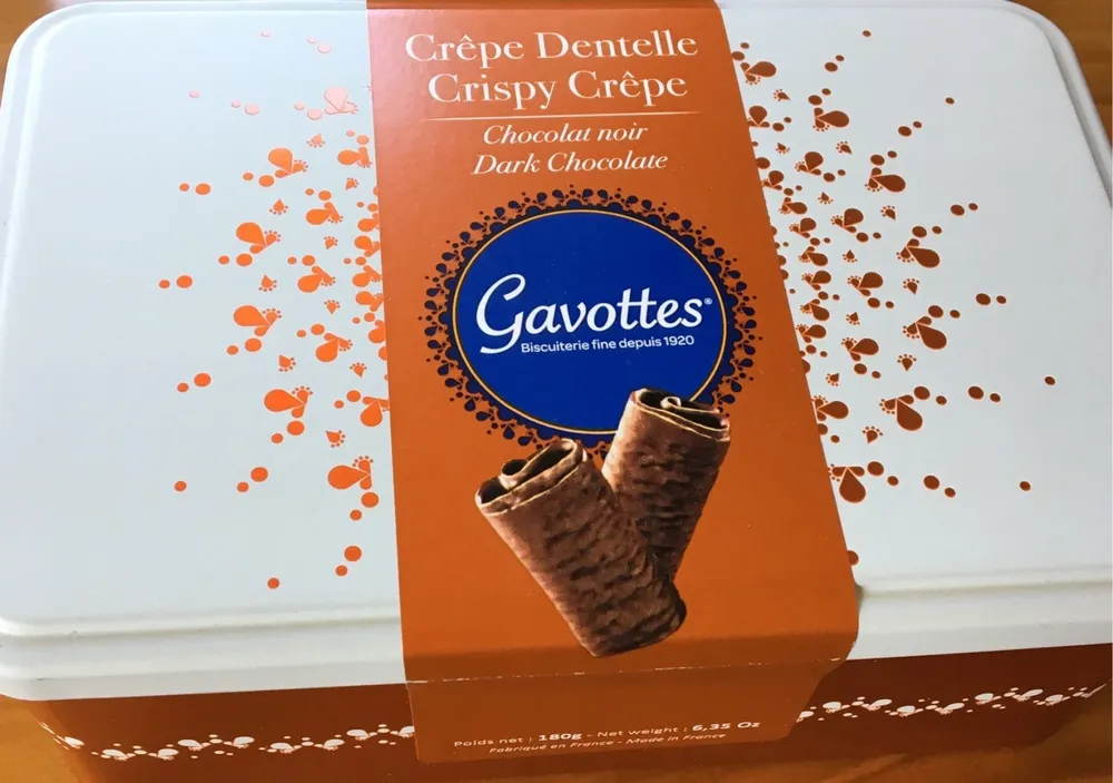 Crêpe dentelle chocolat noir