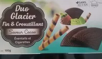 Duo glacier fin et croustillant
