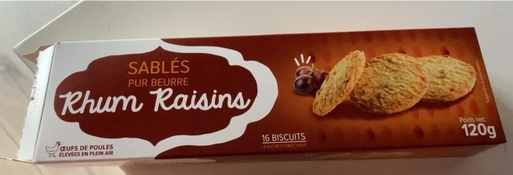 Sablés Rhum Raisins