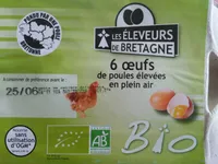 Oeufs de poules Bio Elevees en plein air