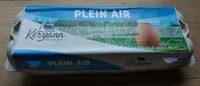 12 oeufs de poules élévées en plein air Keryann