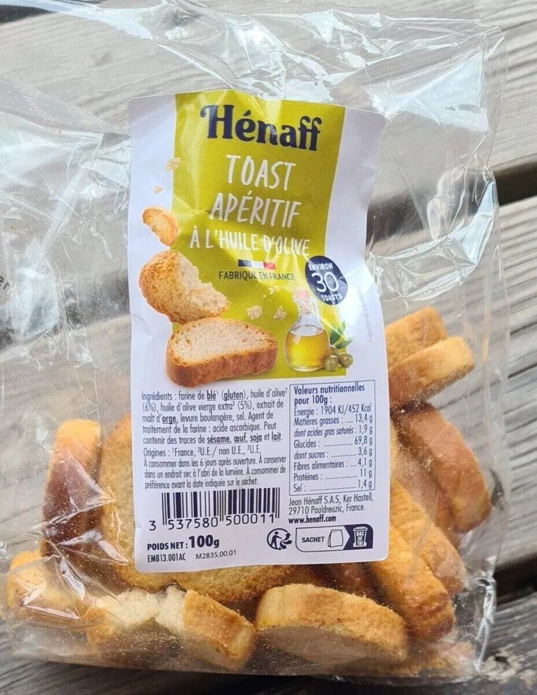 Toast apéritif