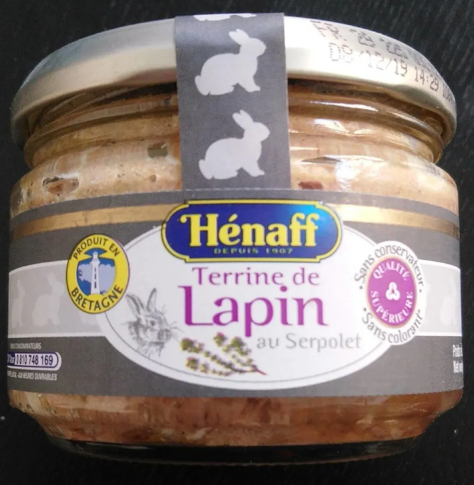 LOT 2 VERRINES LAPIN