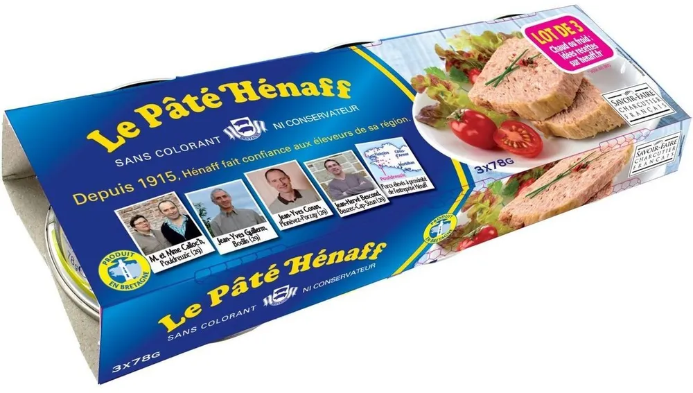 LOT PATE HENAFF 3X78G