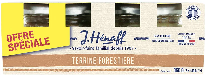 Terrines forestière Hénaff